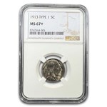 1913 Buffalo Nickel Type-I MS-67+ NGC