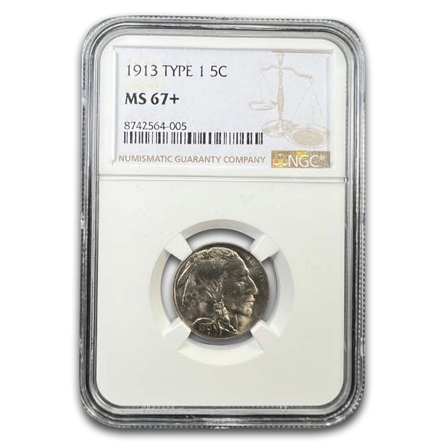 1913 Buffalo Nickel Type-I MS-67+ NGC