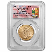 Buy 1913 Canada Gold $10 Reserve MS-62+ PCGS (Canadian Gold