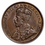 1913 Canada Large Cent George V AU