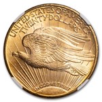 1913-D $20 St Gaudens Gold Double Eagle MS-65 NGC