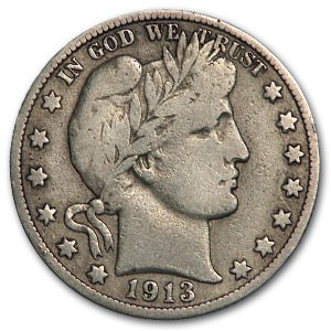 1913-D Barber Half Dollar Fine (Details) 1913-D Barber Half Dollar Fine (Details)