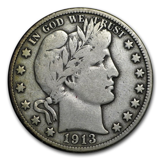 1913-D Barber Half Dollar Fine
