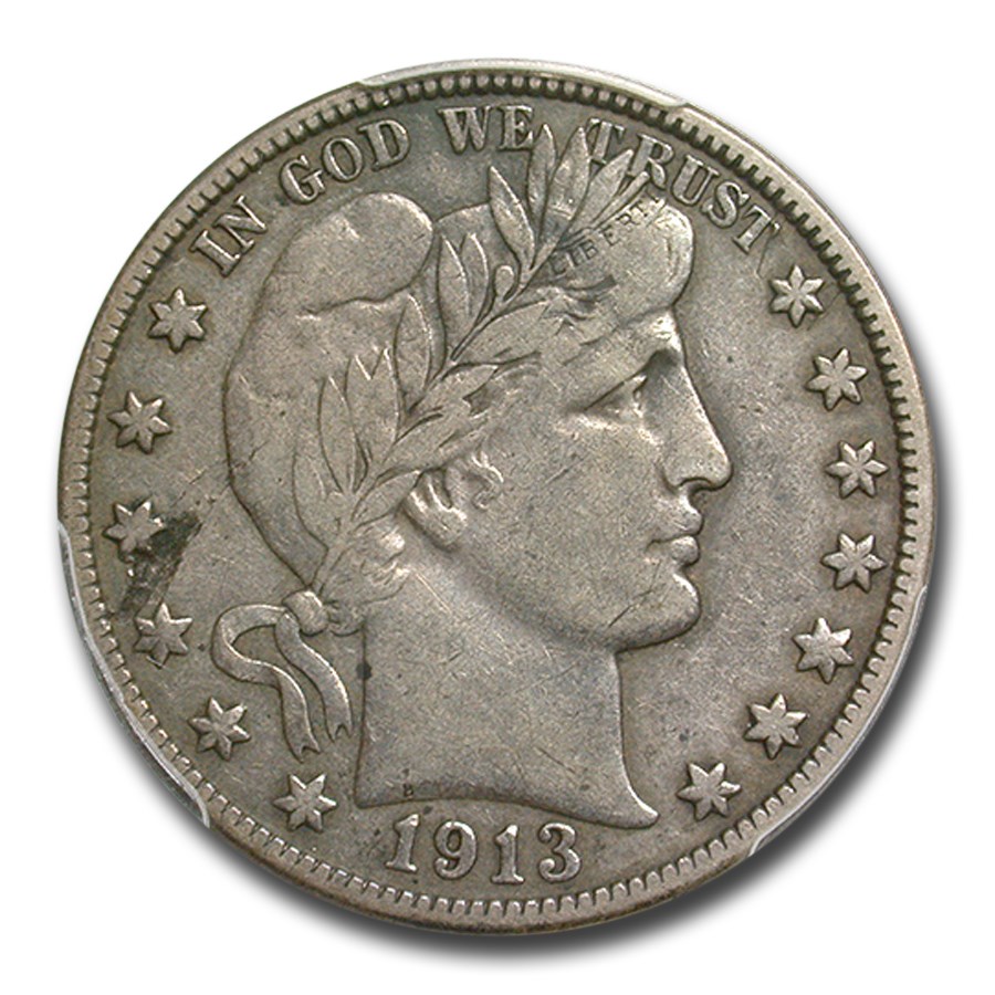 1913-D Barber Half Dollar VF-25 PCGS