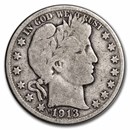 1913-D Barber Half Dollar VG