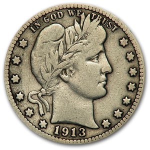 1913-D Barber Quarter VG 1913-D Barber Quarter VG