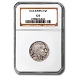 1913-D Buffalo Nickel Type-II Good-6 NGC