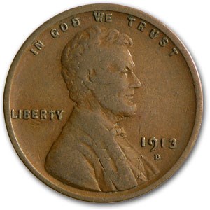 1913-D Lincoln Cent VF