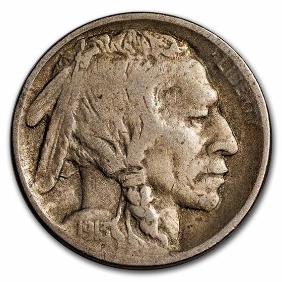 1913-D Type-I Buffalo Nickel VF
