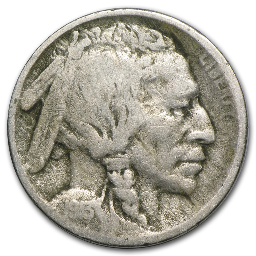 1913-D Type-I Buffalo Nickel VG