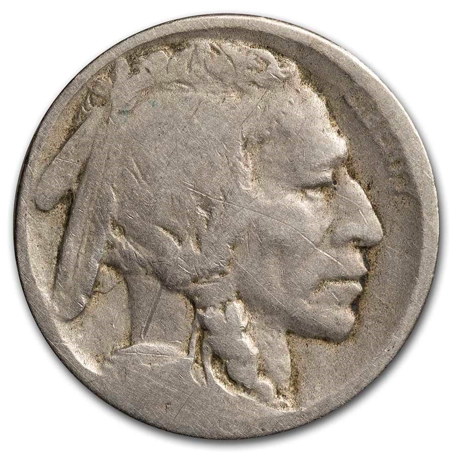 1913-D Type-II Buffalo Nickel AG (Partial Date)