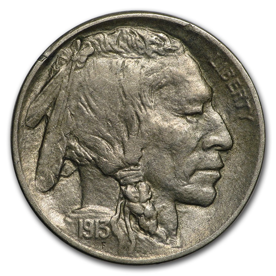 1913-D Type-II Buffalo Nickel AU