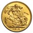 1913 Great Britain Gold Sovereign George V BU