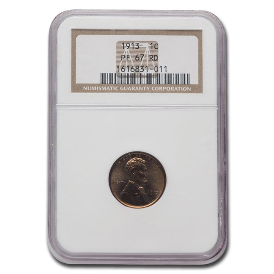 1913 Lincoln Cent PF-67 NGC (Red) 1913 Lincoln Cent PF-67 NGC (Red)