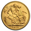 1913-M Australia Gold Sovereign George V BU