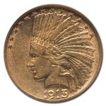 1913-S $10 Indian Gold Eagle AU-55 NGC