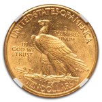 1913-S $10 Indian Gold Eagle AU-58 NGC
