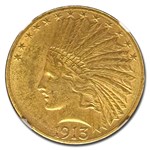 1913-S $10 Indian Gold Eagle MS-61 NGC