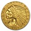 1913-S $5 Indian Gold Half Eagle AU