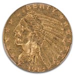 1913-S $5 Indian Gold Half Eagle MS-62 PCGS