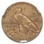 1913-S $5 Indian Gold Half Eagle XF-40 NGC