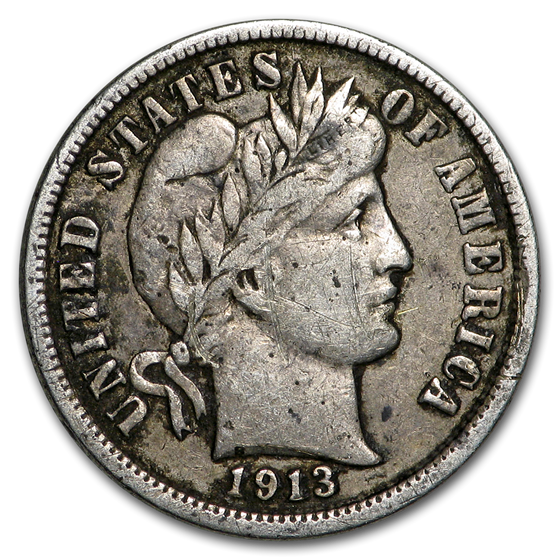 1913-S Barber Dime VF (Details) 1913-S Barber Dime VF (Details)