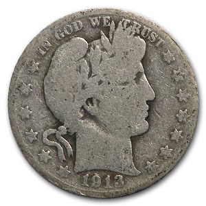 1913-S Barber Half Dollar AG 1913-S Barber Half Dollar AG