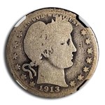 1913-S Barber Quarter AG-03 NGC