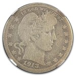 1913-S Barber Quarter VG-8 NGC