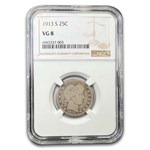 1913-S Barber Quarter VG-8 NGC