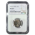 1913-S Buffalo Nickel Type-I MS-66+ NGC