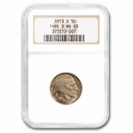 1913-S Buffalo Nickel Type-II MS-63 NGC