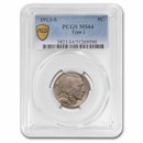 1913-S Buffalo Nickel Type-II MS-64 PCGS