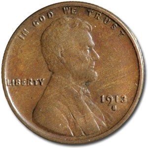 1913-S Lincoln Cent AU 1913-S Lincoln Cent AU