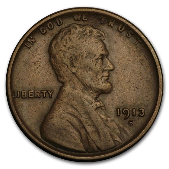 1913-S Lincoln Cent VF