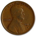 1913-S Lincoln Cent VG
