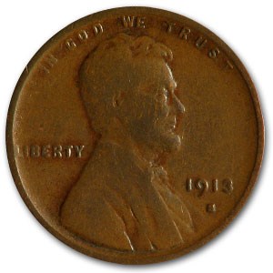 1913-S Lincoln Cent VG 1913-S Lincoln Cent VG