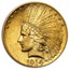 1914 $10 Indian Gold Eagle AU