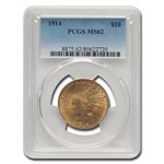 1914 $10 Indian Gold Eagle MS-62 PCGS
