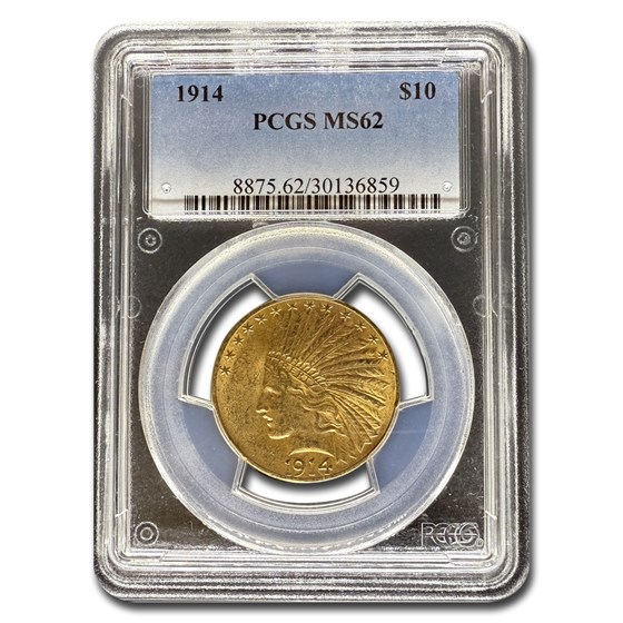 1914 $10 Indian Gold Eagle MS-62 PCGS 1914 $10 Indian Gold Eagle MS-62 PCGS