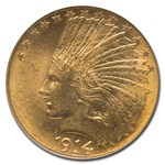 1914 $10 Indian Gold Eagle MS-64 PCGS