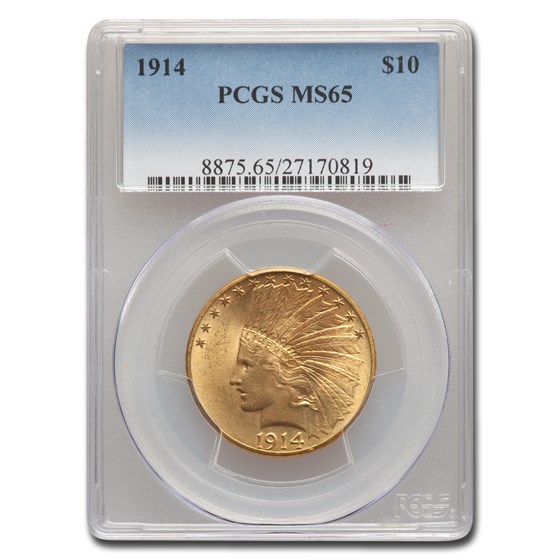 1914 $10 Indian Gold Eagle MS-65 PCGS 1914 $10 Indian Gold Eagle MS-65 PCGS