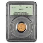 1914 $2.50 Indian Gold Quarter Eagle AU-55 PCGS