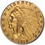 1914 $2.50 Indian Gold Quarter Eagle AU