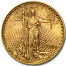 1914 $20 Saint-Gaudens Gold Double Eagle AU