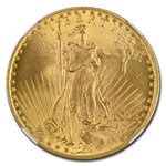 1914 $20 Saint-Gaudens Gold Double Eagle MS-66 NGC