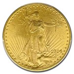 1914 $20 St Gaudens Gold Double Eagle MS-64 PCGS