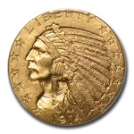 1914 $5 Indian Gold Half Eagle MS-64 PCGS
