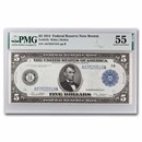1914 (A-Boston) $5.00 FRN AU-55 PMG (Fr#847B)
