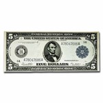 1914 (A-Boston) $5.00 FRN AU (Fr#847A)